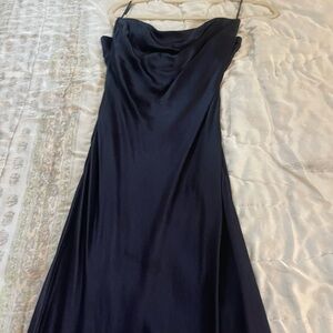 Bec and Bridge Strapless Dress in Navy
